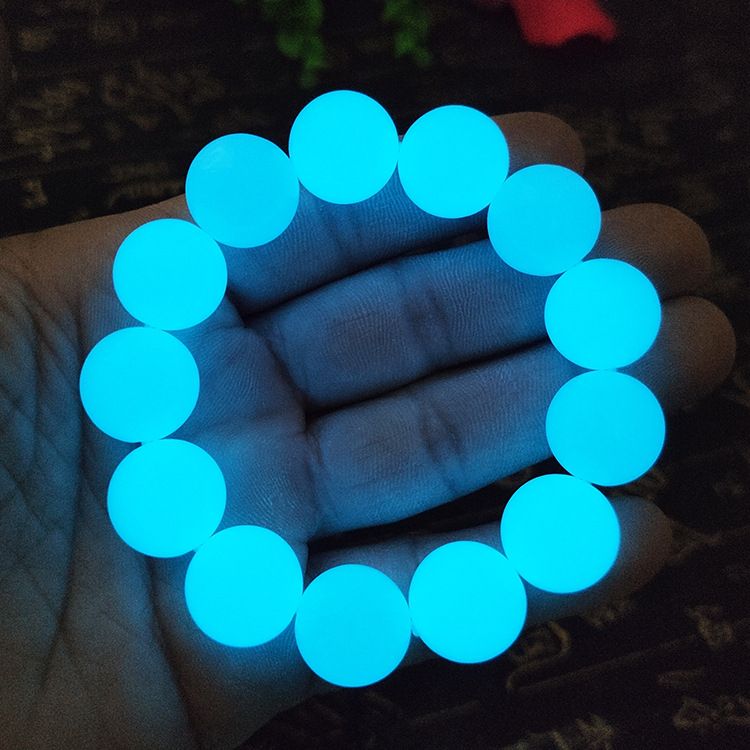 Bright Luminous Stone Bracelet Fluorescent Stone Hand String Luminous Beads Hand String