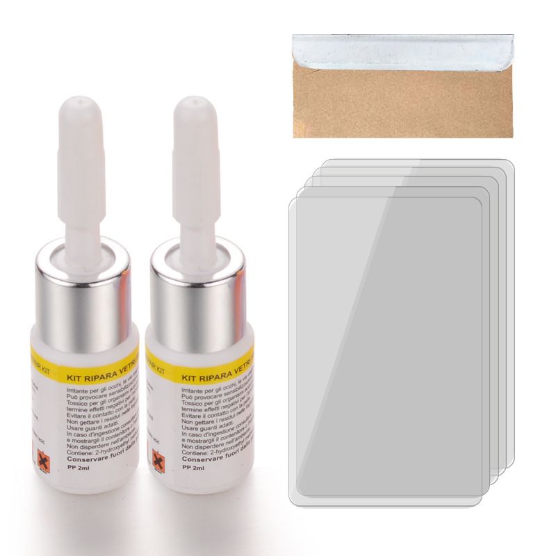 Auto Glass Repair Tools-White 2 Repair Fluid + Tools