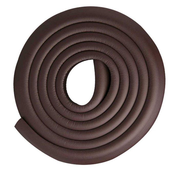 Kids Baby Safety Desk Edge Cover NBR 2m Bumper With 4m Double Coffee