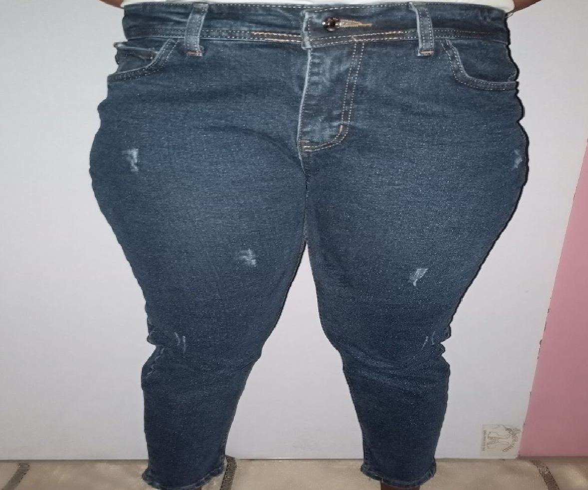Turkish Boyfriend Ladies Stock Jeans - Skinny - Blue