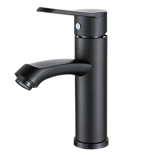 Single Hole Bathroom Faucet, Black Zinc Alloy Bathroom Sink Faucet, Commercial Bathroom Faucets DKZ2004BK