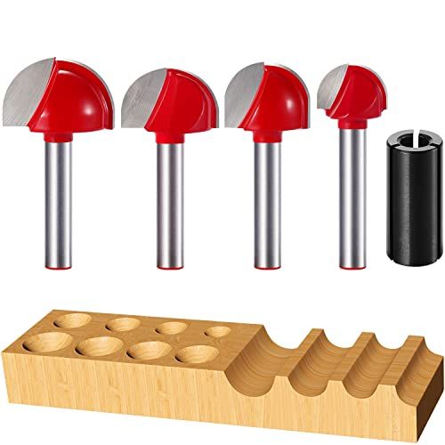 Baihens 14 Inch Shank Cove Box Router Bit Set Solid Carbide