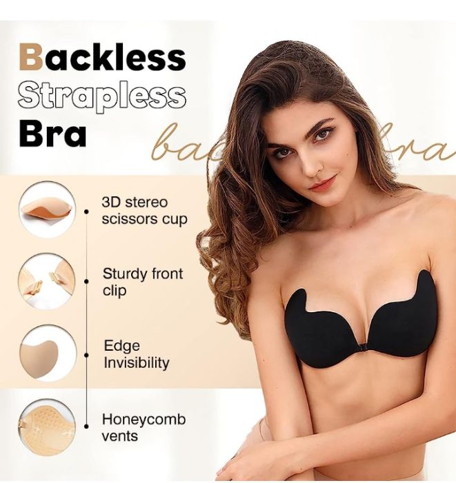 Woman Women Lady Ladies Silicone Push Up Bra