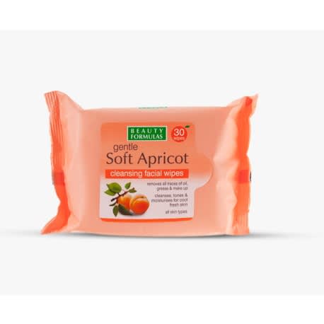 Gentle Soft Apricot Cleansing Facial Wipes - 30counts