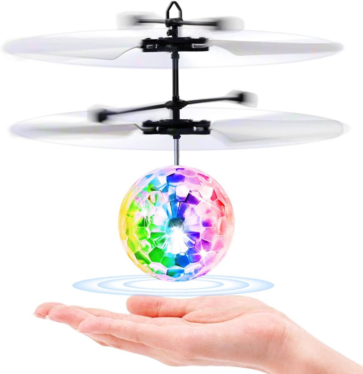 RC Helicopter With Light Electric Flying Ball Aircraft Game Adults Kids Toys Gifts