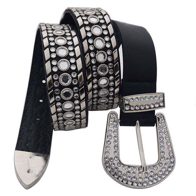 Diamond-Studded Design Women's Elegant Decorative Accessories Style Belt