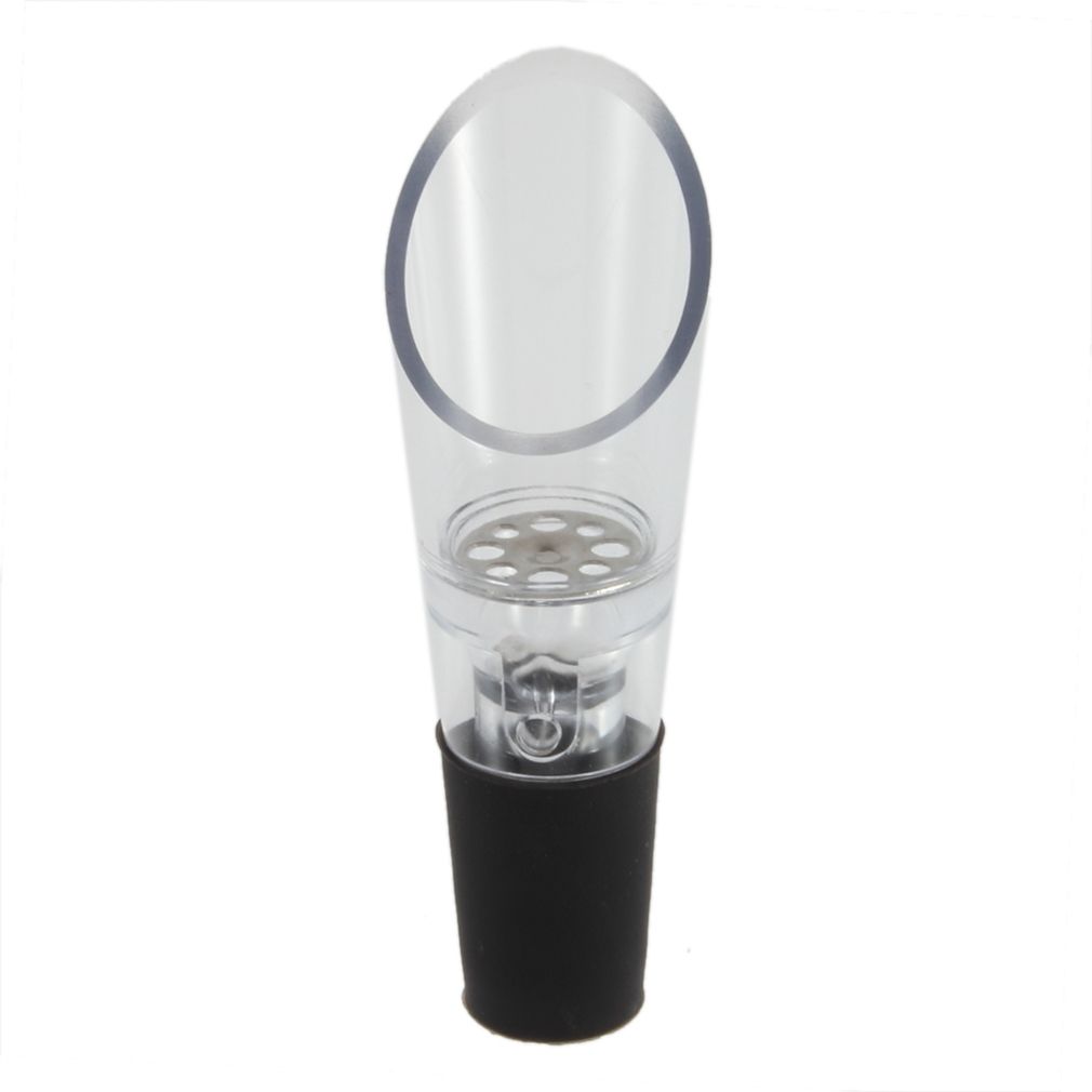 MT  Acrylic Stainless   Aerator Pour Spout Bottle Stopper Decanter Aerating