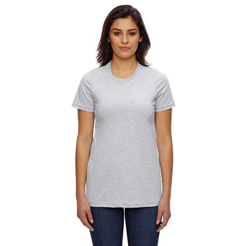 Women's Plain Grey Round Neck Tshirt