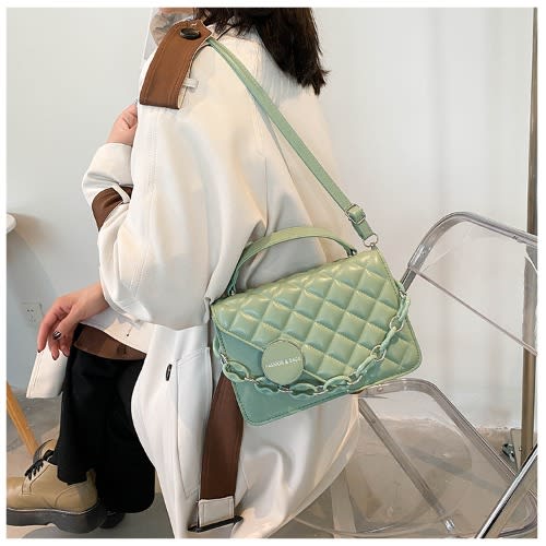 Ladies Handbag - 8X7X13cm - Green