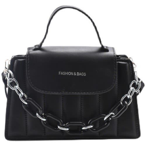 Classic Ladies Fashion Handbag_ Black