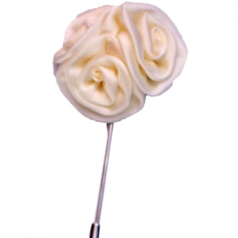 Lapel Pin Brooch- Cream