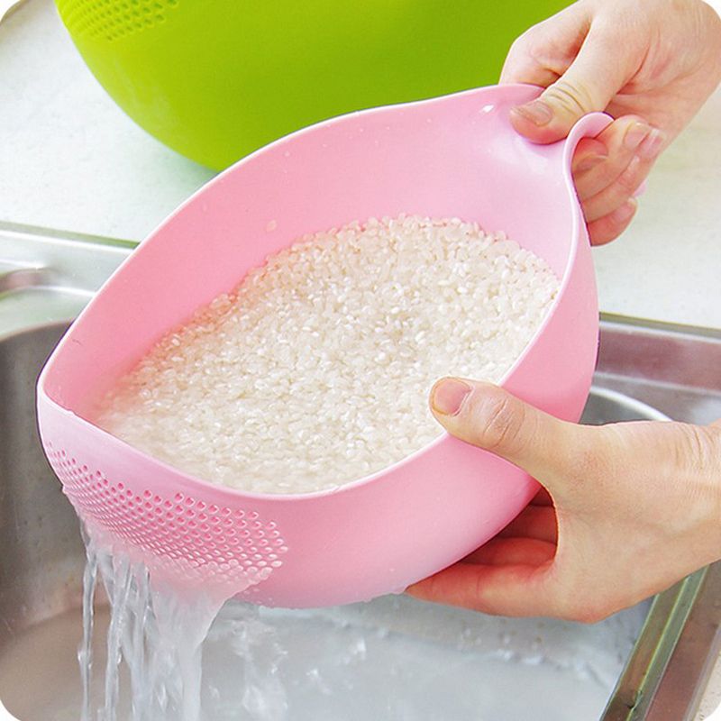 Plastic Colander Sieve Rice Washing Filter Strainer Basket