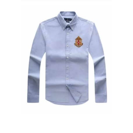 Embroidered Men's   Shirt - Sky Blue