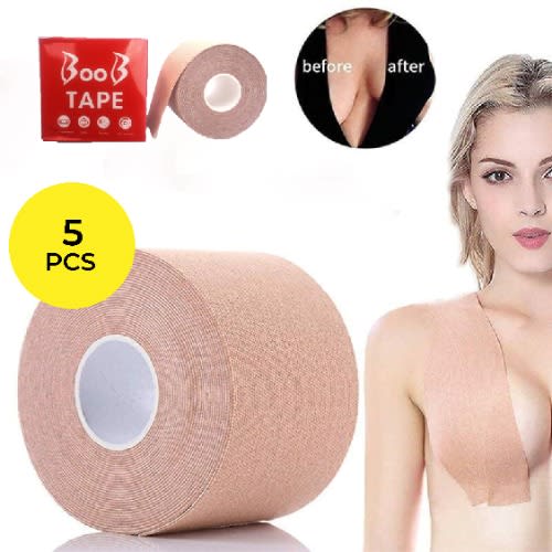 Plus Size Breast Breathable Push Up Tape -5Pieces
