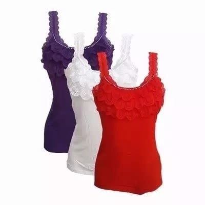 3Pieces Ladies Camisoles - Multicolour