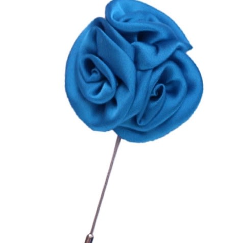 Lapel Pin Boutoneire- Turqious Blue