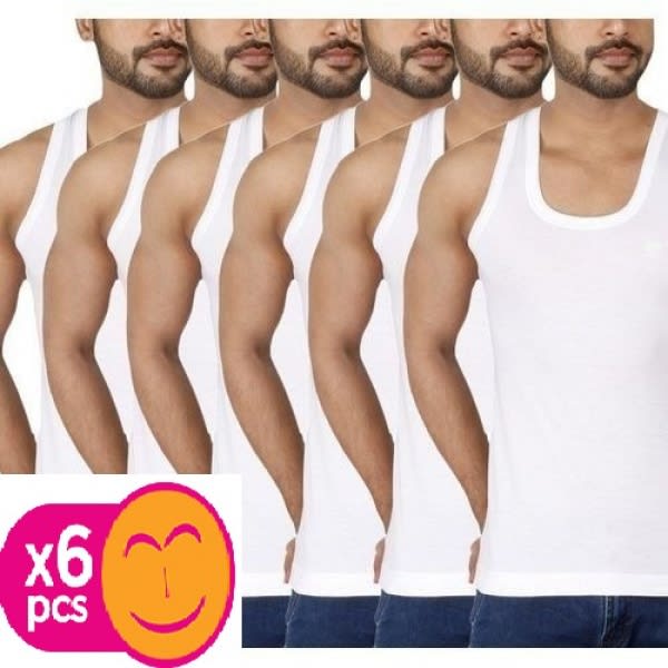 Men's Sleeveless Singlet - 6 Pieces