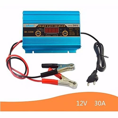 Smart Fast Battery Charger - 30a 12v Charger With Jump Start