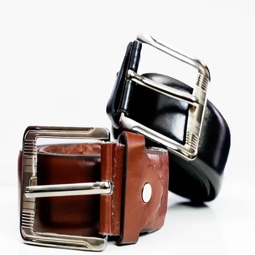 2 In 1 Men's Leather Belt - Black & Brown