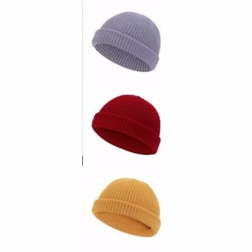 Woolen Beanie Skull Cap - 3 Pcs