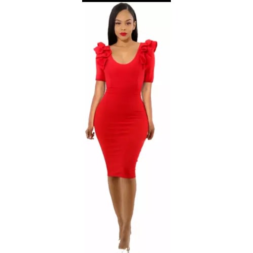 Ruffles Details Ladies Party Club Spamdex Bodycom