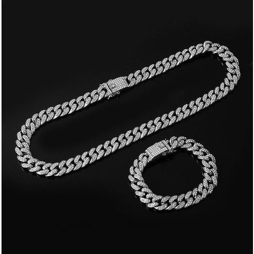 Cuban Link Chain And Bracelet