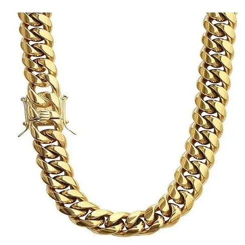 Prong Cuban Link Choker - Gold