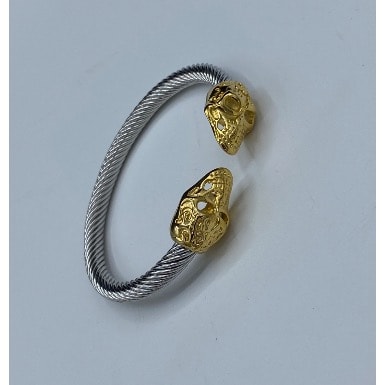 Steel Men’s Link Bracelet - Silver & Gold