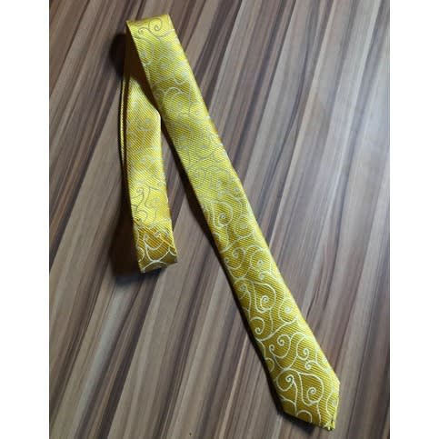 Yellow Luxury Patterned Men's Tie