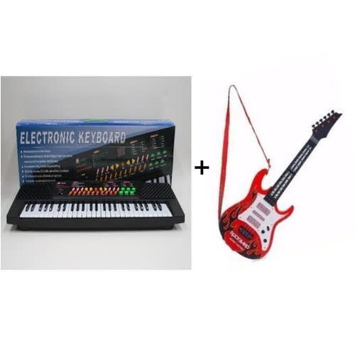 Electronic Keyboard & Guitar For Children - 54 keys