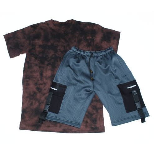 Men's Flo Tshirt & Belted Cargo Short
