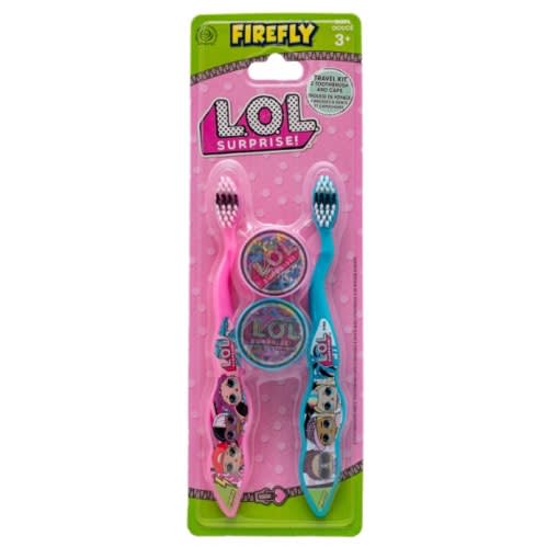 Lol Surprise 2 pack Toothbrush and Caps