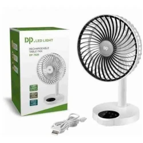 Rechargeable Table Fan - 3000mAh - Dp-7626