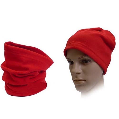 Head Wrap Partial Face Coverage Reversible Multi-functional -red