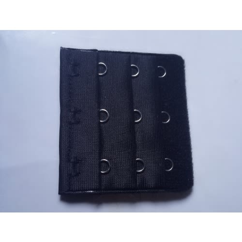 Black Bra Extender 3- Hook - 3Pcs
