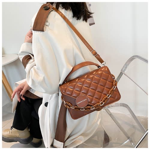 Ladies Handbag - 8X7X13cm - Brown