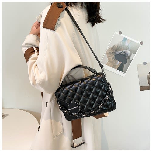 Ladies Handbag Crossbody Bag - 8X7X13cm Crossbody - Black