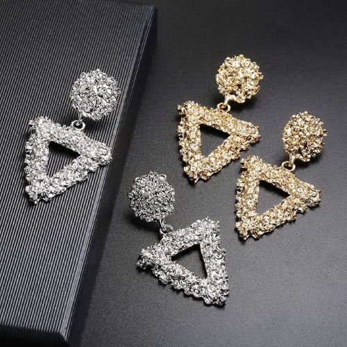 2 In 1 Vintage Triangle Shape Dangle Earrings