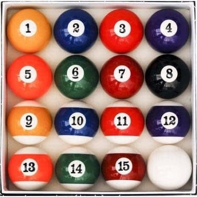 Medium Snooker Balls - 16Pcs