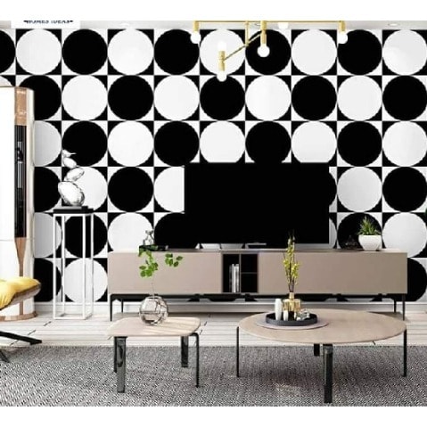 3d Wallpaper; Round Circle Interiors  - 5.3Sqm