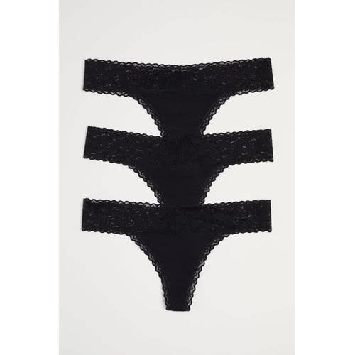 3-pack Cotton Briefs- Black