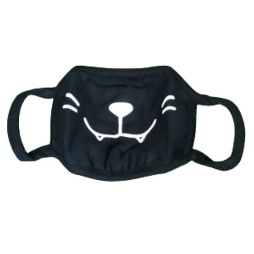 Cartoon Face Mask - Smiling Cat