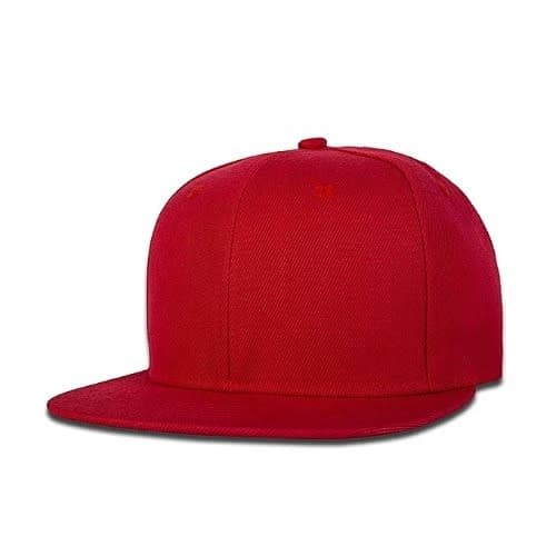 Baseball Plain Face Cap - Red