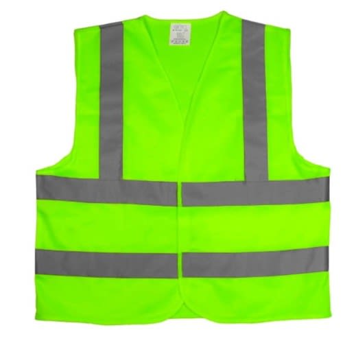 Reflective Safety Work Vest- Large Size - Green