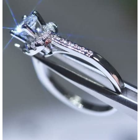 Engagement Ring + Ring Box - Silver