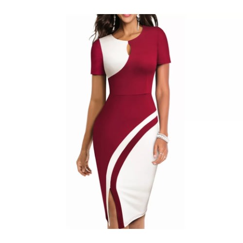 Patch Work Bodycon Dress