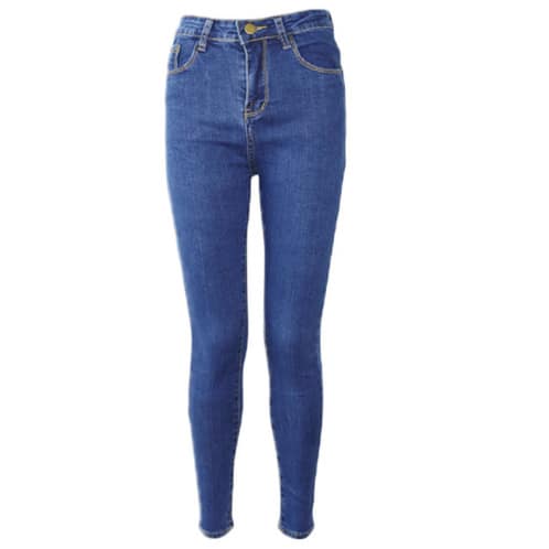 Skinny Hi-waist Jeans - Blue