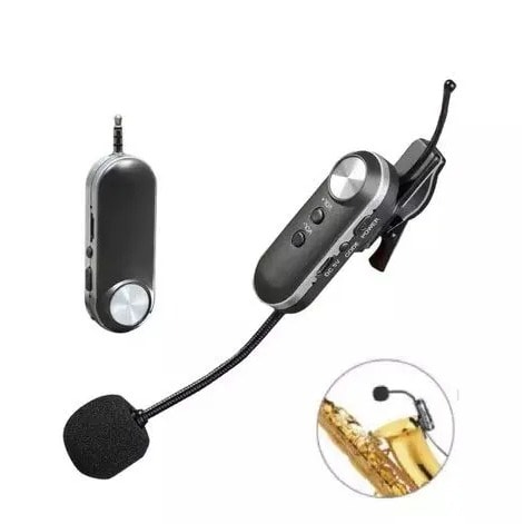 Microphone For Saxophone - Wireless Mic For Sax - Rechargeable