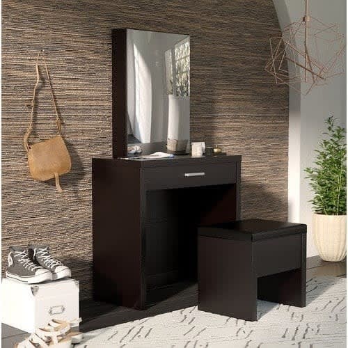 J Best Venture  - Vanity Set With Mirror Brown
