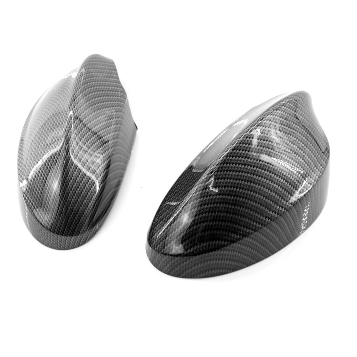 Door Rearview Mirror Cover Cap 2pcs Replacement For BMW 3
